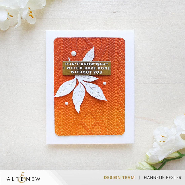 Cozy Sweater 3D Embossing Folder