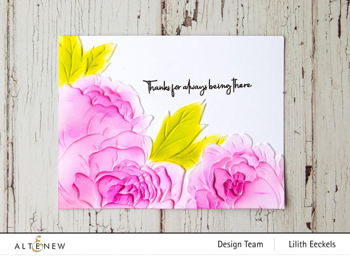 Part A-Glitz Art Craft Co.,LTD Embossing Folder Cupped Blossoms 3D Embossing Folder