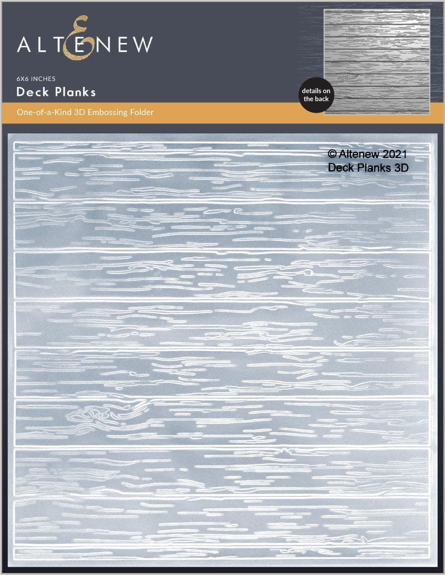 Part A-Glitz Art Craft Co.,LTD Embossing Folder Deck Planks 3D Embossing Folder
