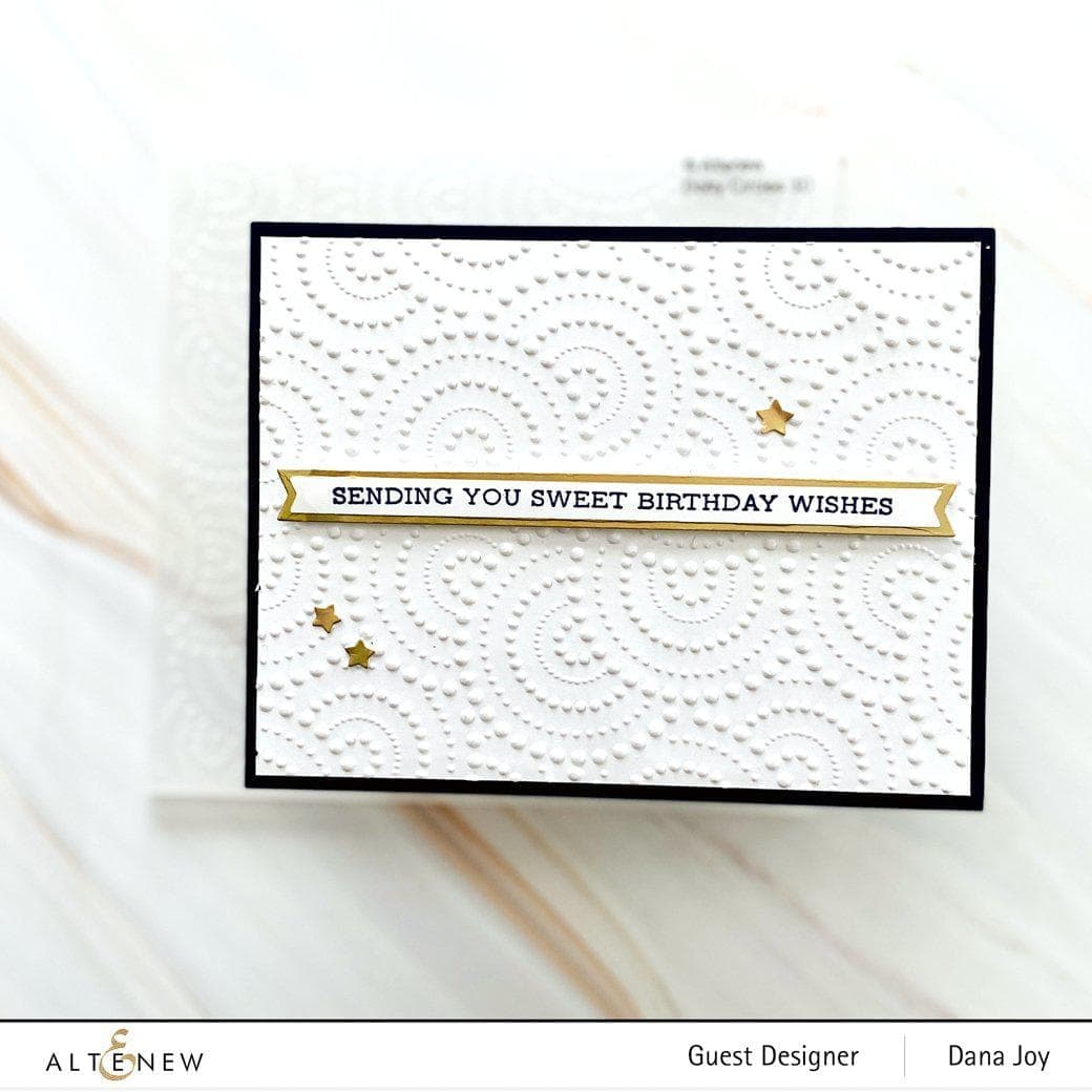 Part A-Glitz Art Craft Co.,LTD Embossing Folder Dotty Circles 3D Embossing Folder