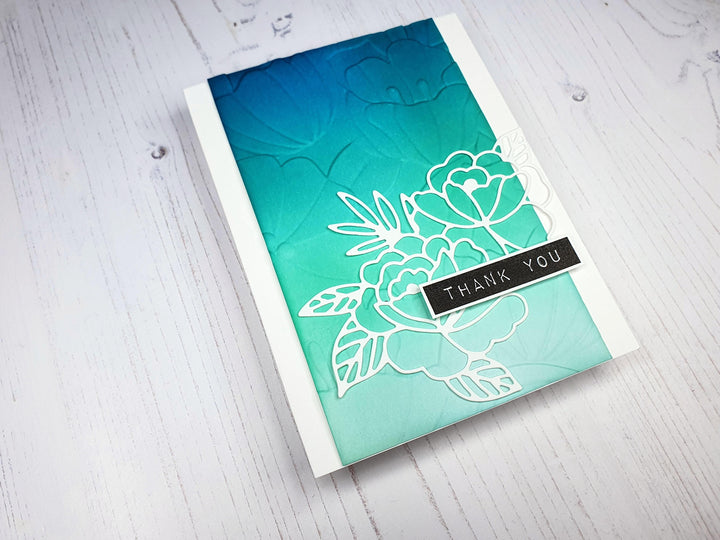 Part A-Glitz Art Craft Co.,LTD Embossing Folder Flowers & Leaves 3D Embossing Folder