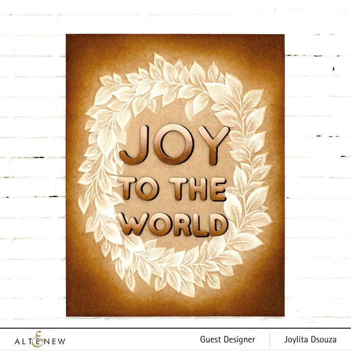 Part A-Glitz Art Craft Co.,LTD Embossing Folder Flowing Wreath 3D Embossing Folder