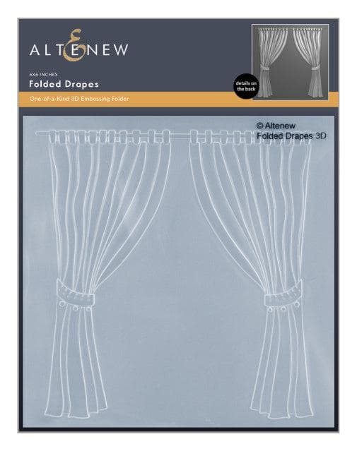 Part A-Glitz Art Craft Co.,LTD Embossing Folder Folded Drapes 3D Embossing Folder