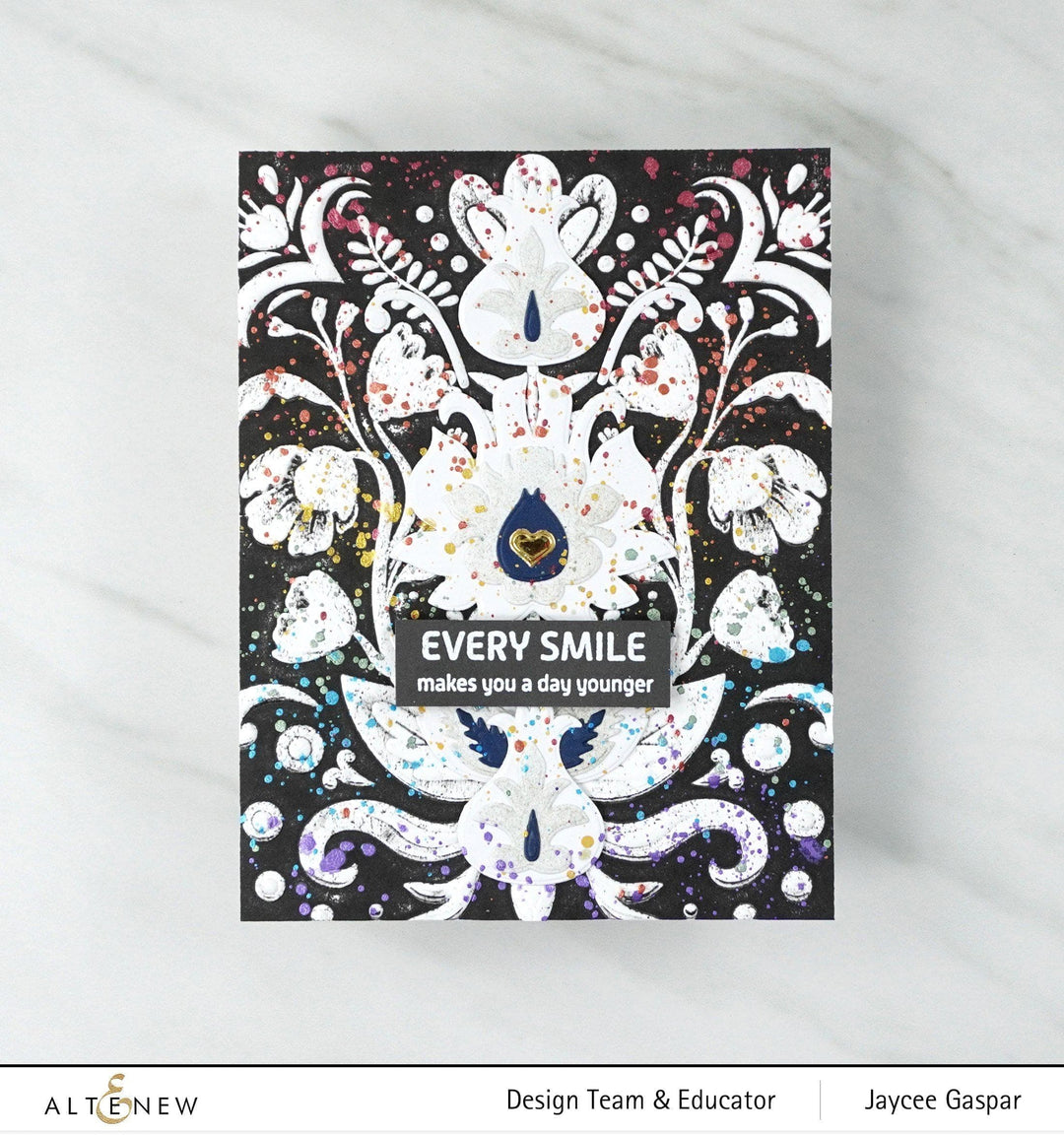 Part A-Glitz Art Craft Co.,LTD Embossing Folder Folk Art Motif 3D Embossing Folder