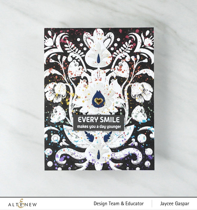 Part A-Glitz Art Craft Co.,LTD Embossing Folder Folk Art Motif 3D Embossing Folder