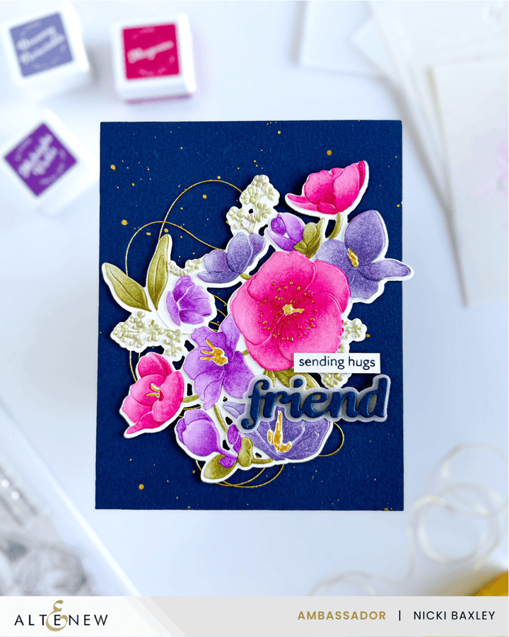 Hellebore Haven 3D Embossing Folder
