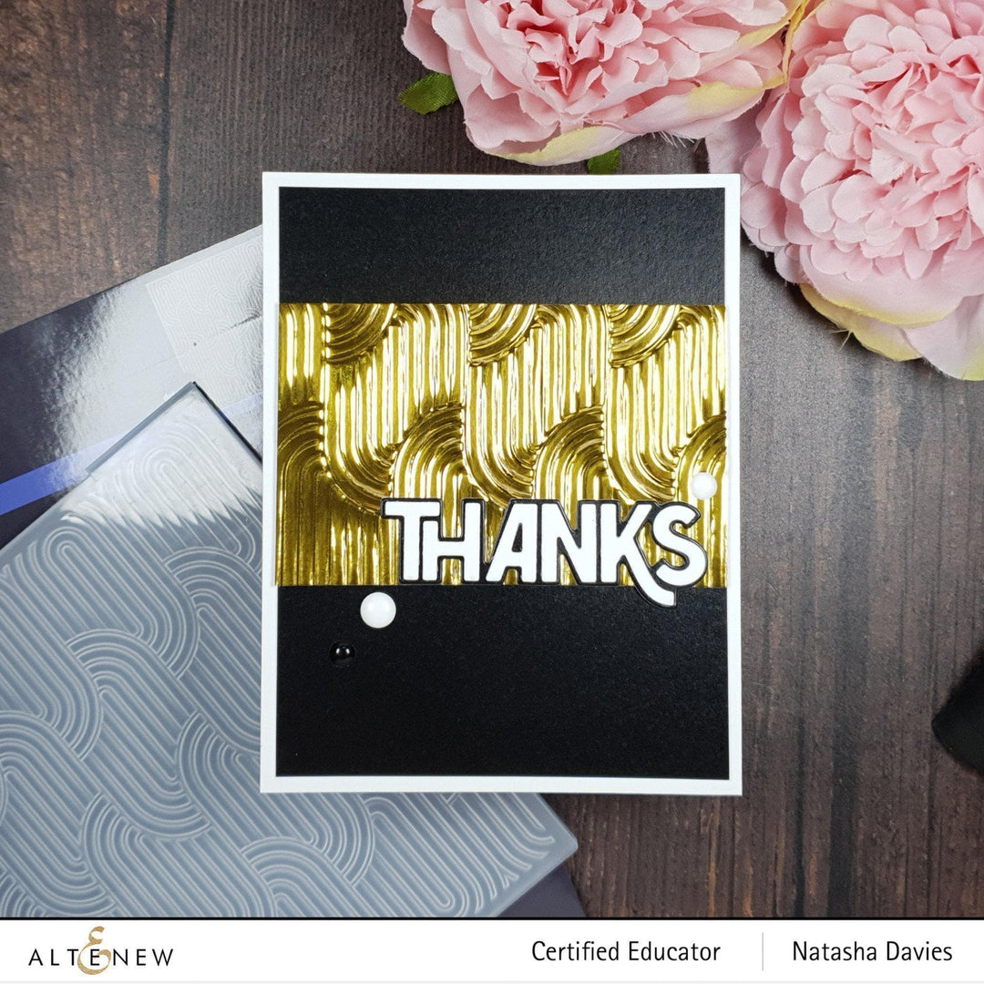 Part A-Glitz Art Craft Co.,LTD Embossing Folder Linked Ovals 3D Embossing Folder