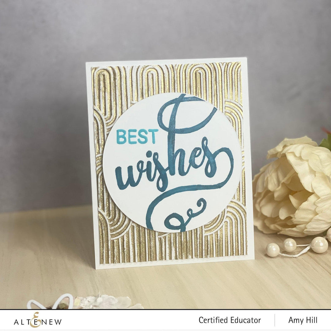 Part A-Glitz Art Craft Co.,LTD Embossing Folder Linked Ovals 3D Embossing Folder