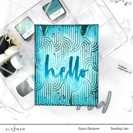 Part A-Glitz Art Craft Co.,LTD Embossing Folder Linked Ovals 3D Embossing Folder