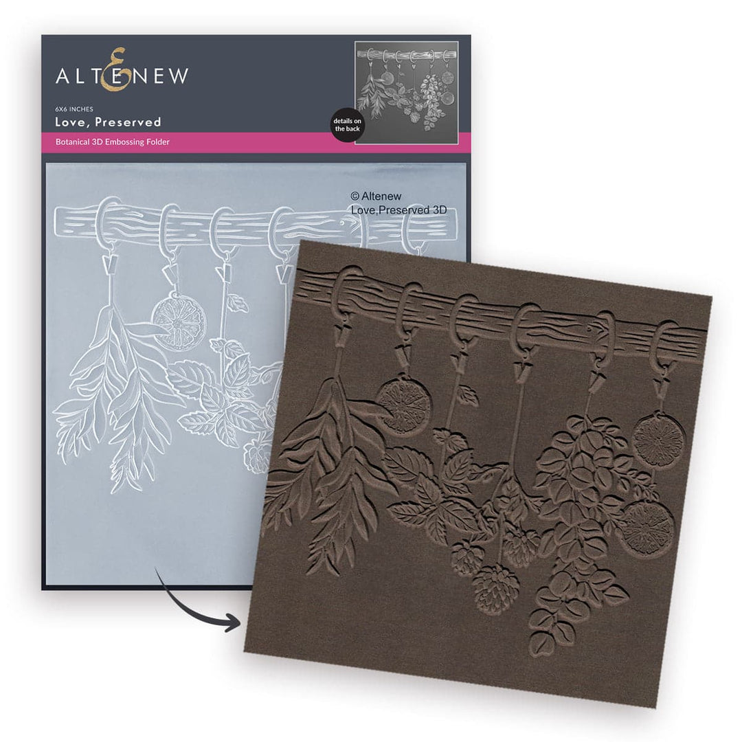 Love, Preserved 3D Embossing Folder