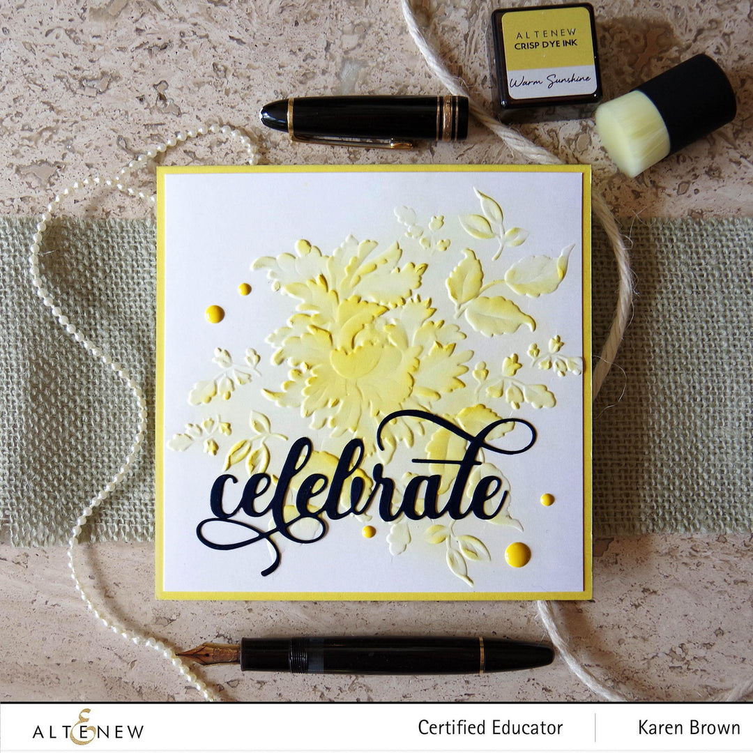 Part A-Glitz Art Craft Co.,LTD Embossing Folder Majestic Bloom 3D Embossing Folder