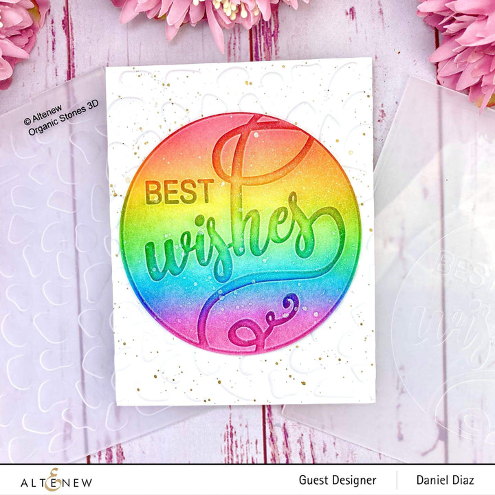 Part A-Glitz Art Craft Co.,LTD Embossing Folder Organic Stones 3D Embossing Folder
