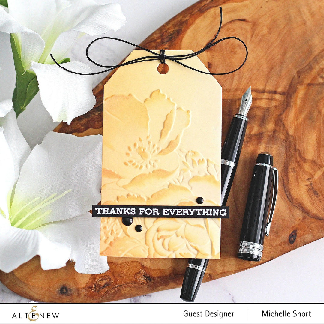 Part A-Glitz Art Craft Co.,LTD Embossing Folder Rose Bouquet 3D Embossing Folder