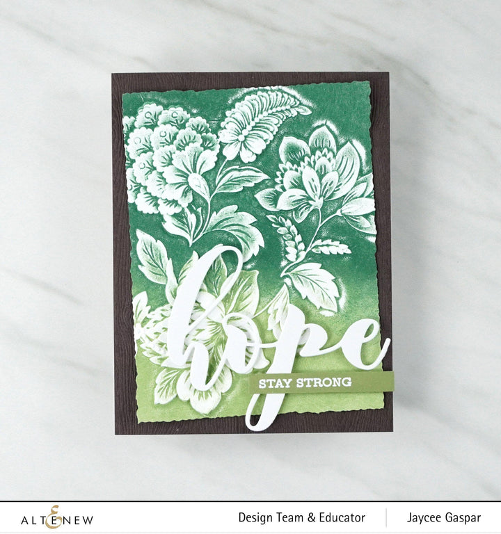 Part A-Glitz Art Craft Co.,LTD Embossing Folder Scalloped Flowers 3D Embossing Folder