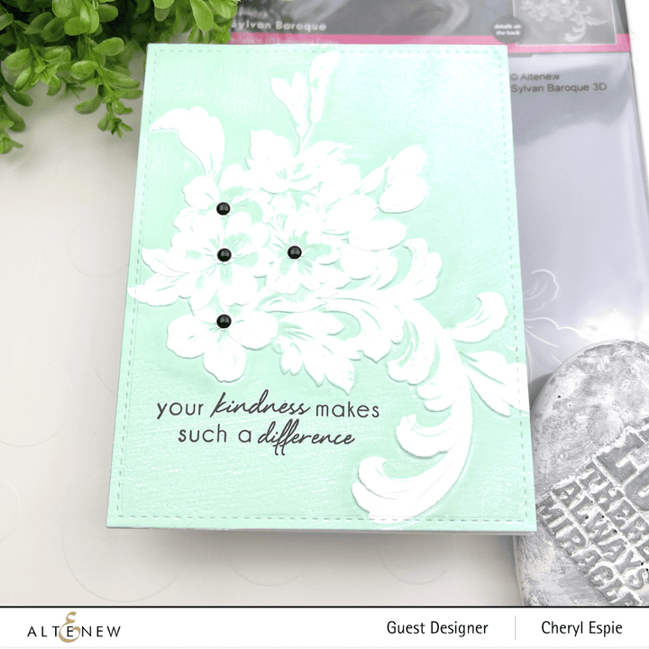 Part A-Glitz Art Craft Co.,LTD Embossing Folder Sylvan Baroque 3D Embossing Folder