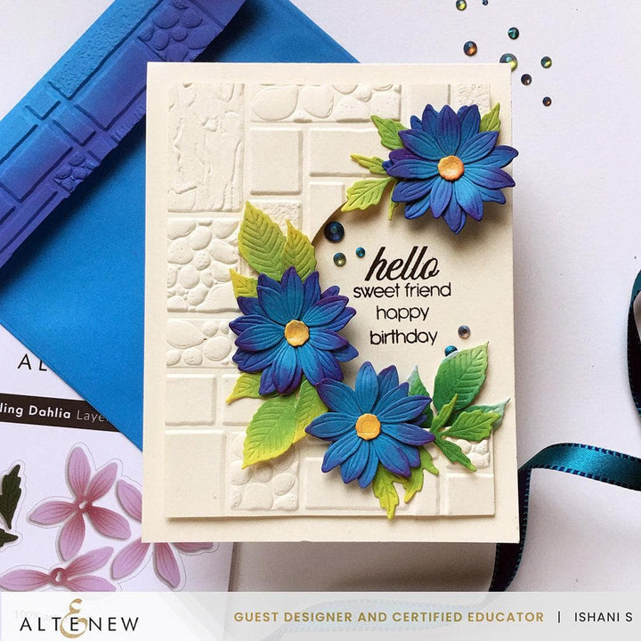 Textured Tiles 3D Embossing Folder