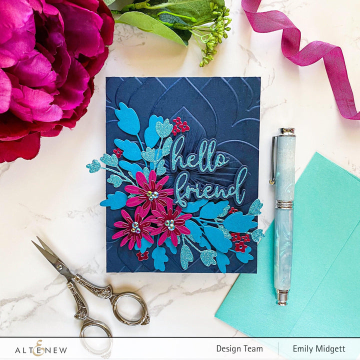 Part A-Glitz Art Craft Co.,LTD Embossing Folder Vintage Tile 3D Embossing Folder