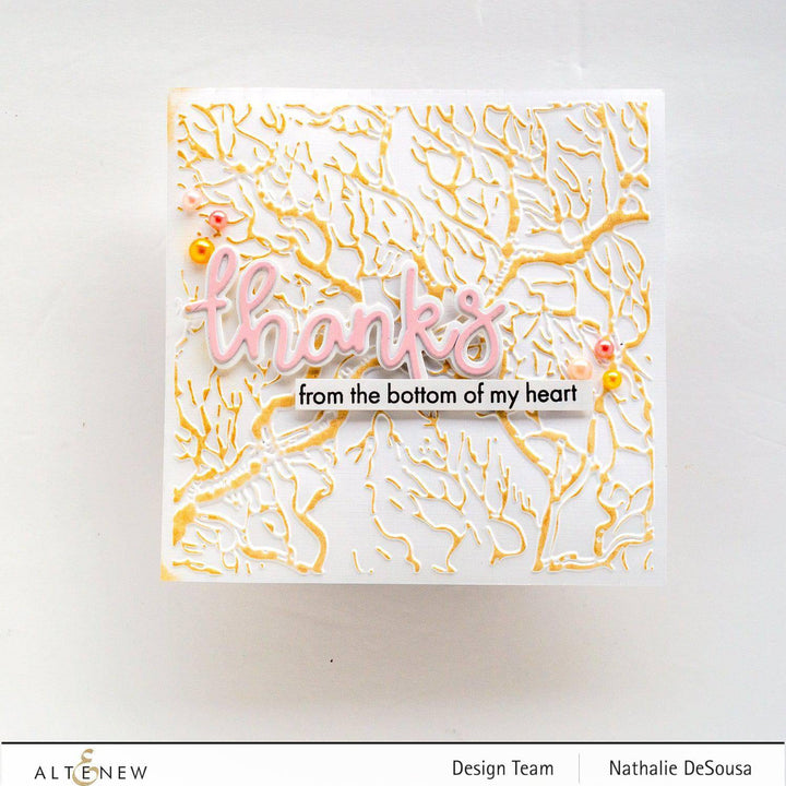 Part A-Glitz Art Craft Co.,LTD Embossing Folder Walnut Branch 3D Embossing Folder