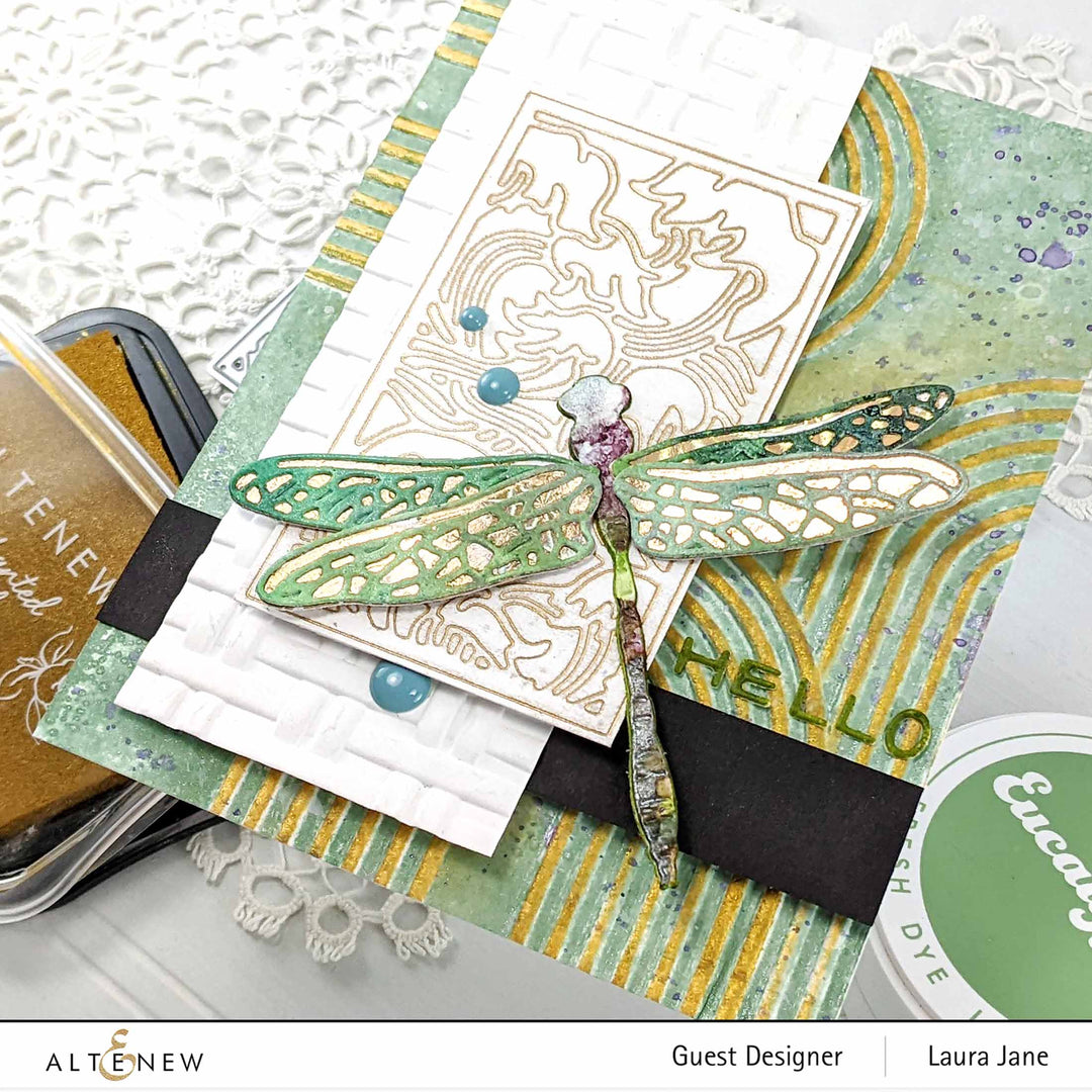 Part A-Glitz Art Craft Co.,LTD Embossing Folder Wicker Texture 3D Embossing Folder