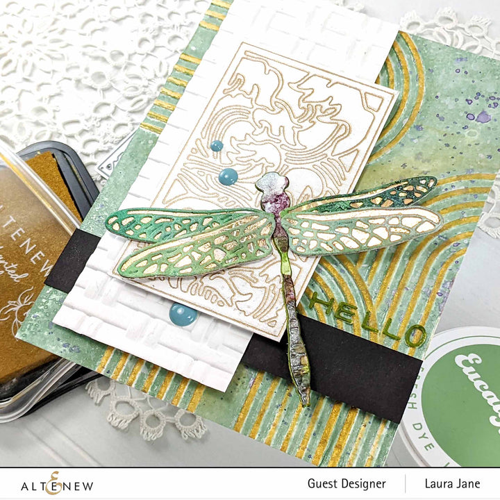 Part A-Glitz Art Craft Co.,LTD Embossing Folder Wicker Texture 3D Embossing Folder