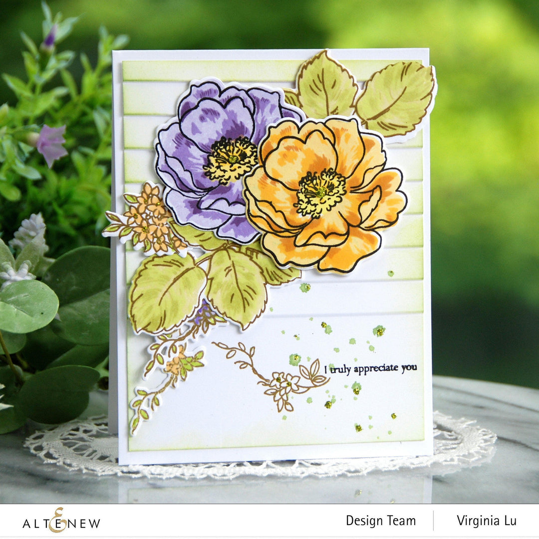 Part A-Glitz Art Craft Co.,LTD Embossing Folder Window Slats 3D Embossing Folder