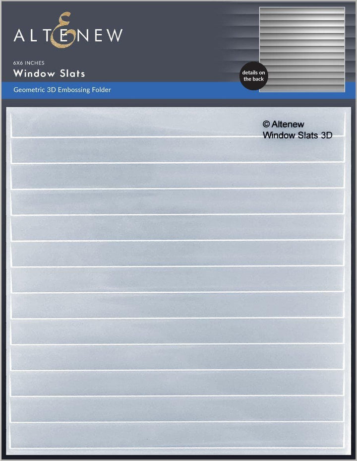 Part A-Glitz Art Craft Co.,LTD Embossing Folder Window Slats 3D Embossing Folder