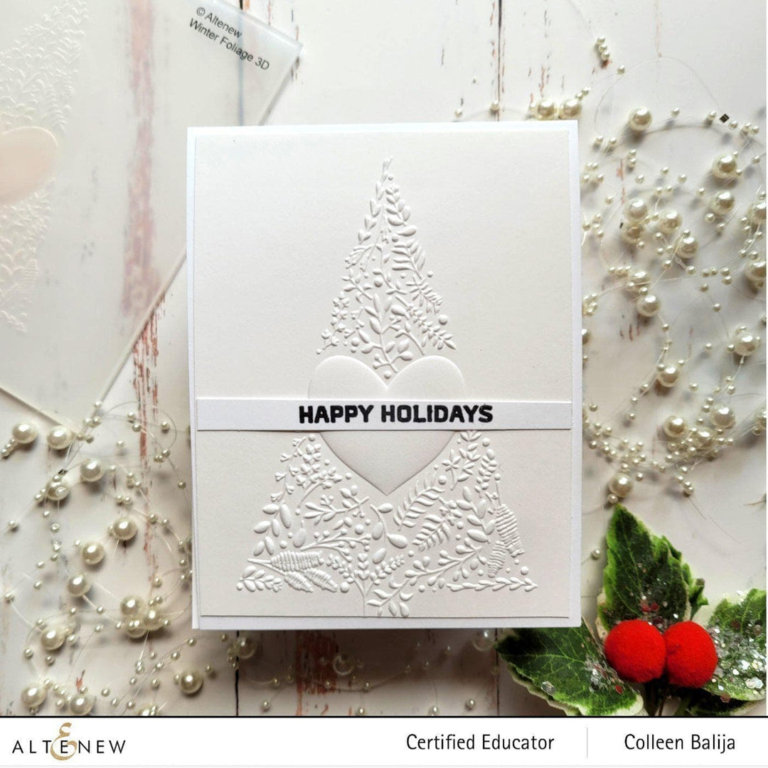 Part A-Glitz Art Craft Co.,LTD Embossing Folder Winter Foliage 3D Embossing Folder