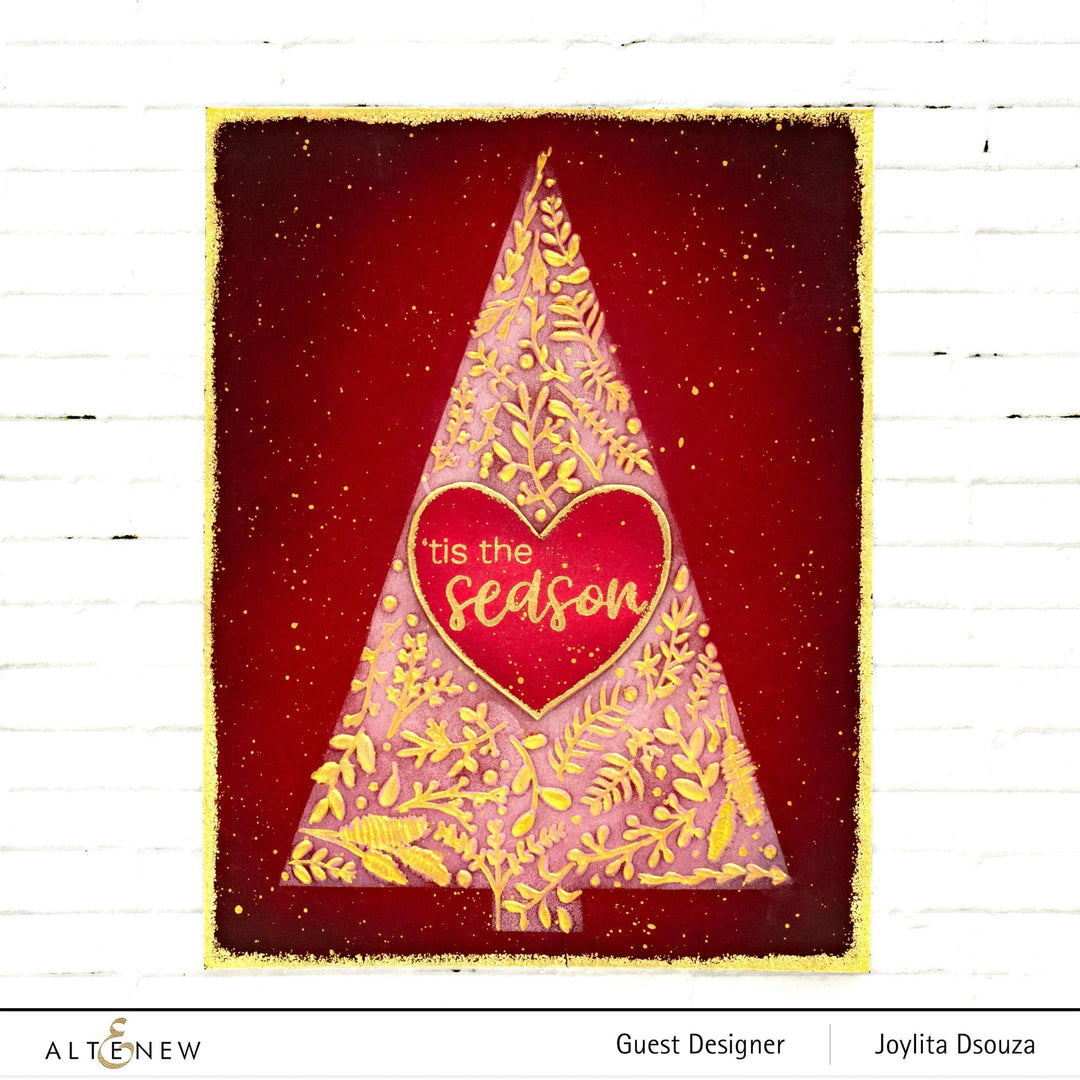 Part A-Glitz Art Craft Co.,LTD Embossing Folder Winter Foliage 3D Embossing Folder