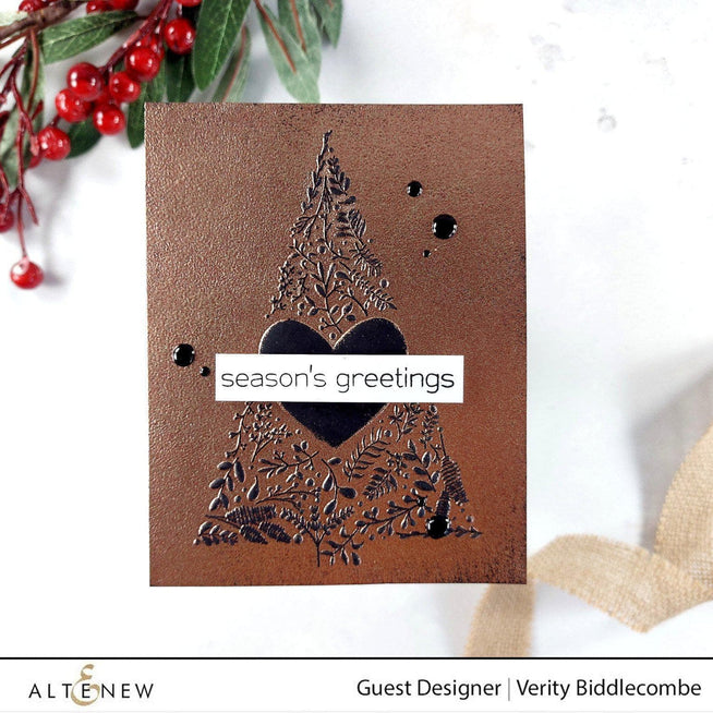 Part A-Glitz Art Craft Co.,LTD Embossing Folder Winter Foliage 3D Embossing Folder