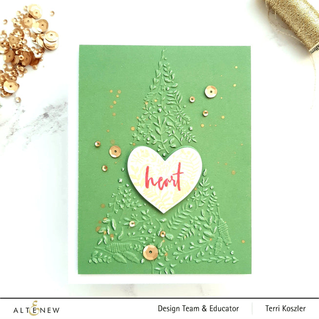 Part A-Glitz Art Craft Co.,LTD Embossing Folder Winter Foliage 3D Embossing Folder
