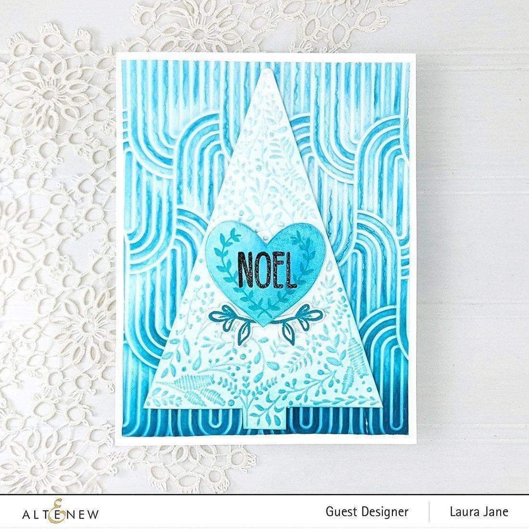 Part A-Glitz Art Craft Co.,LTD Embossing Folder Winter Foliage 3D Embossing Folder