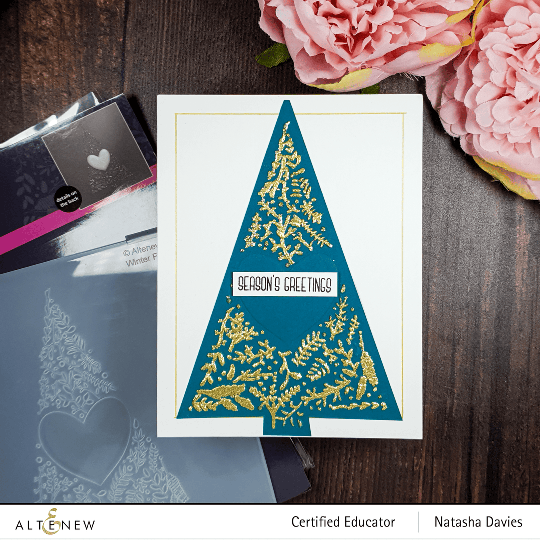 Part A-Glitz Art Craft Co.,LTD Embossing Folder Winter Foliage 3D Embossing Folder