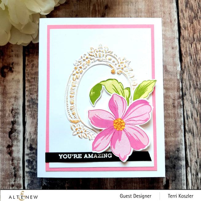 Part A-Glitz Art Craft Co.,LTD Embossing Folder Baroque Frame 3D Embossing Folder