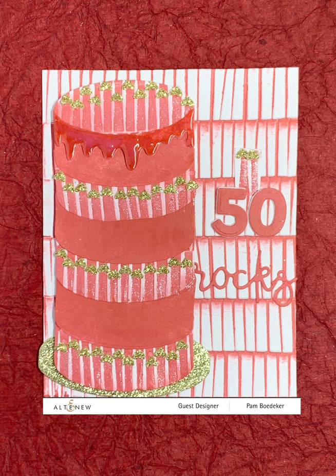 Part A-Glitz Art Craft Co.,LTD Embossing Folder Fringe 3D Embossing Folder