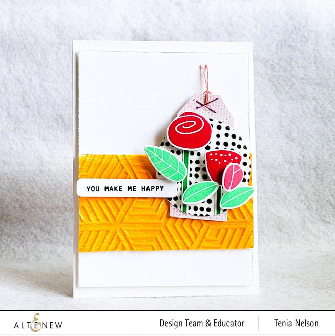 Part A-Glitz Art Craft Co.,LTD Embossing Folder Geo Diamonds 3D Embossing Folder