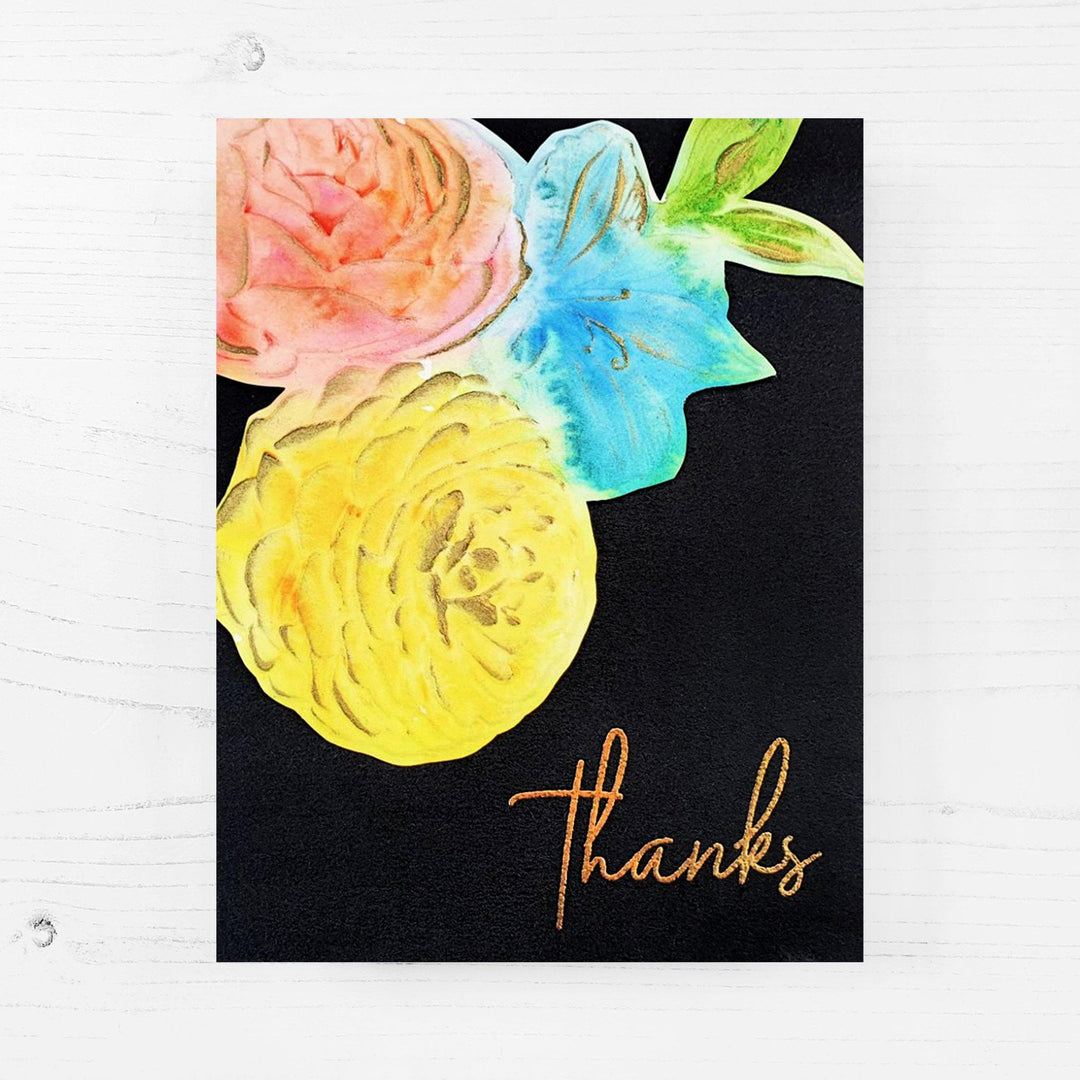 Part A-Glitz Art Craft Co.,LTD Embossing Folder Playful Blooms 3D Embossing Folder
