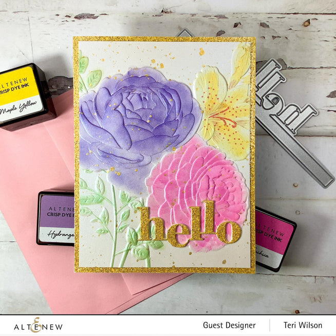 Z - Playful Blooms 3D Embossing Folder