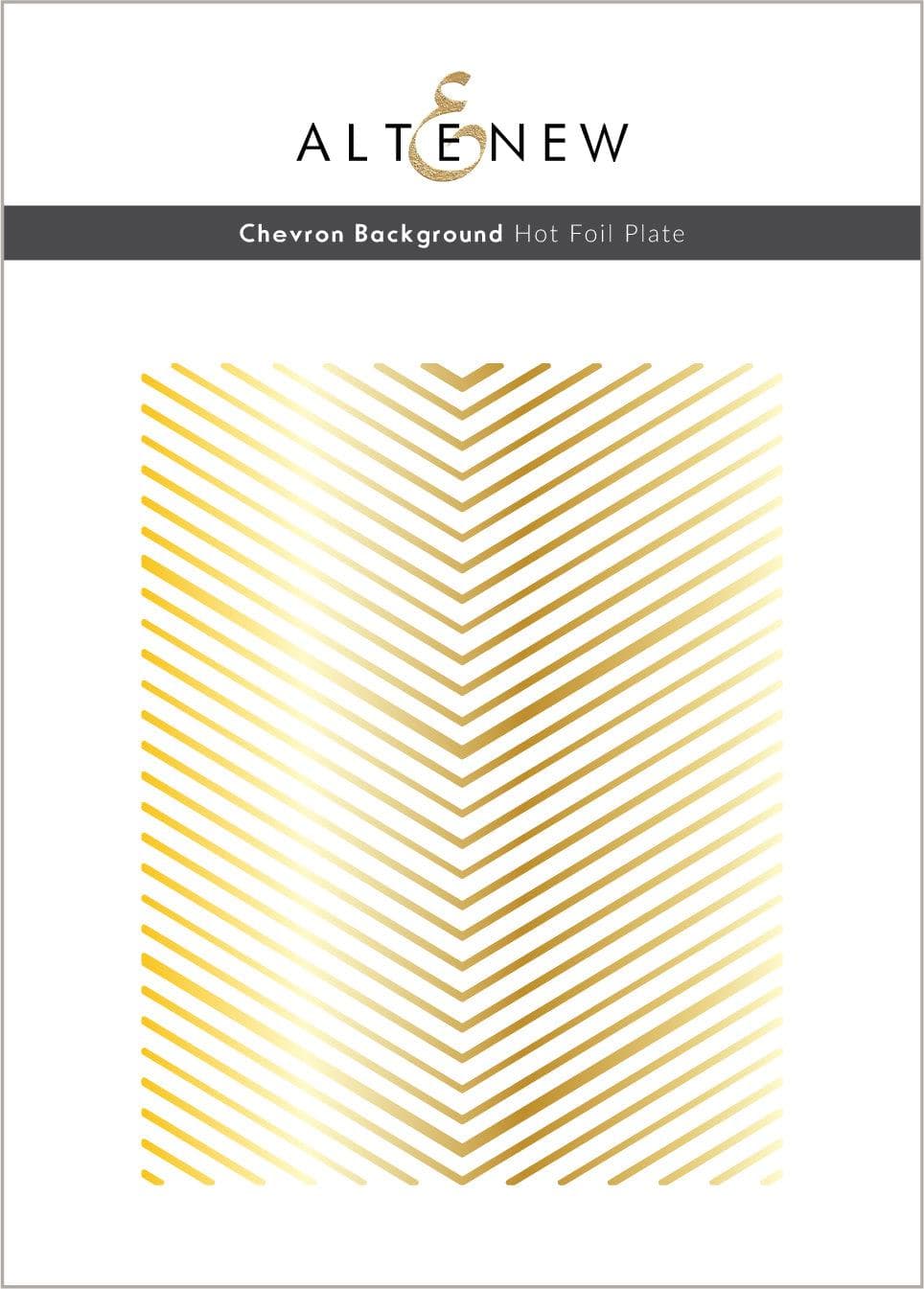 Part A-Glitz Art Craft Co.,LTD Hot Foil Plate Chevron Background Hot Foil Plate