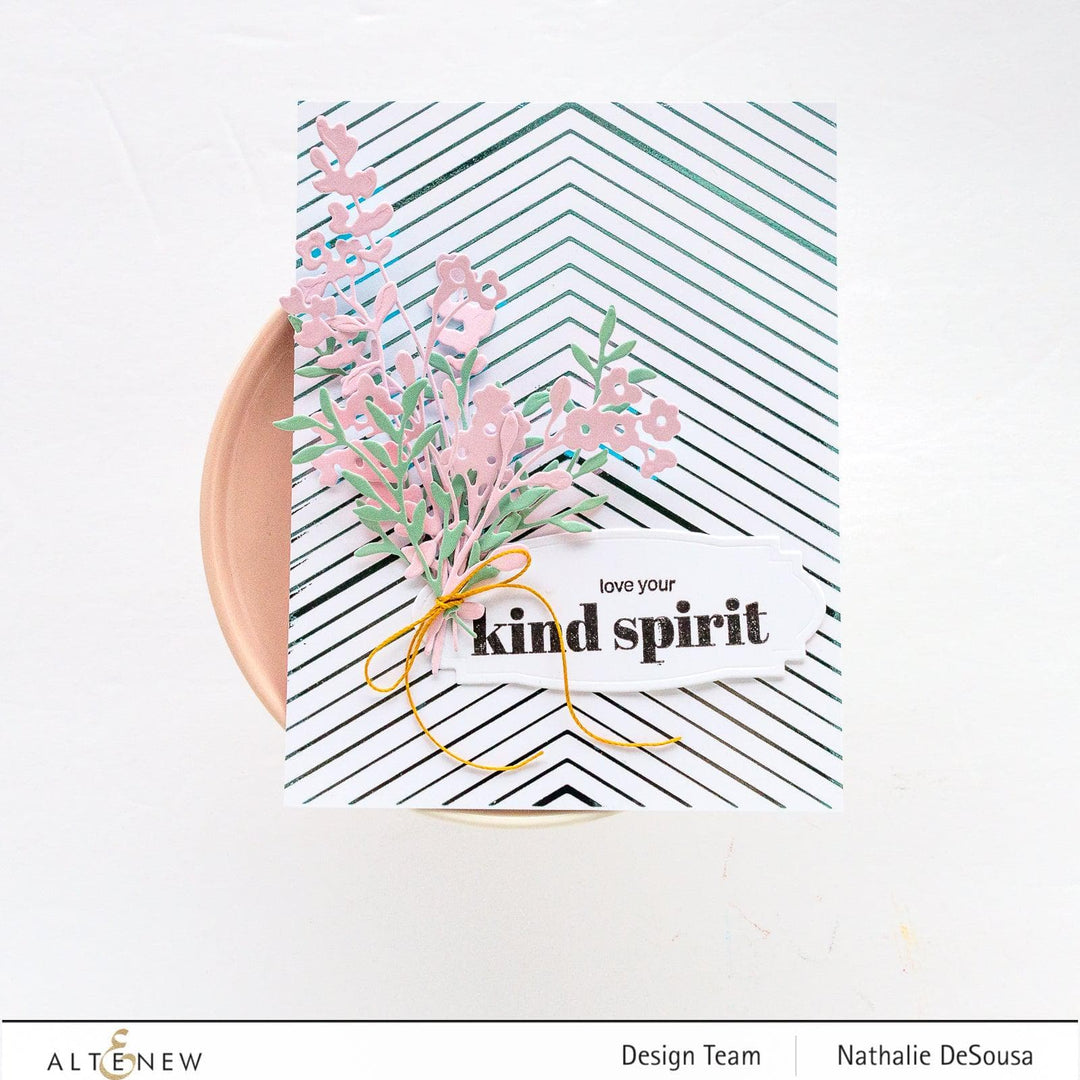 Part A-Glitz Art Craft Co.,LTD Hot Foil Plate Chevron Background Hot Foil Plate