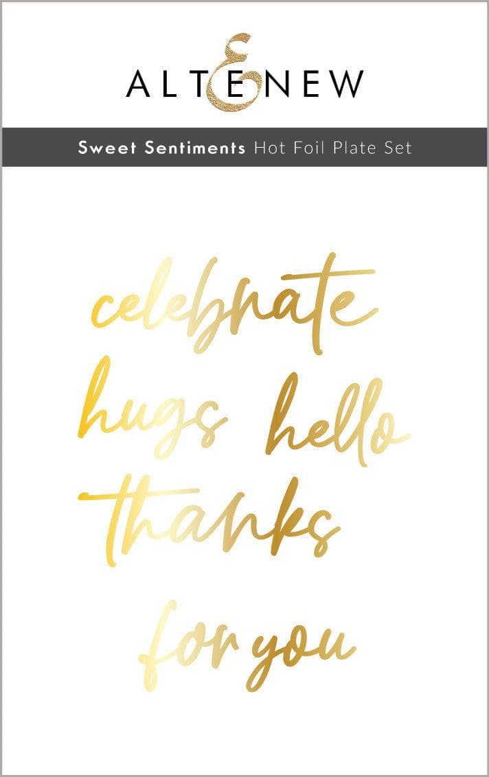 Altenew Hot Foil Plate & Die Bundle Sweet Sentiments