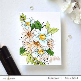 Part A-Glitz Art Craft Co.,LTD Hot Foil Plate Flowery Bouquet Hot Foil Plate