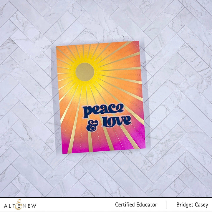 Part A-Glitz Art Craft Co.,LTD Hot Foil Plate Here Comes the Sun Hot Foil Plate