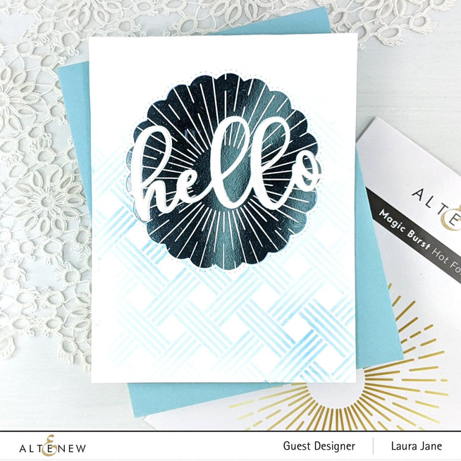 Part A-Glitz Art Craft Co.,LTD Hot Foil Plate Magic Burst Hot Foil Plate