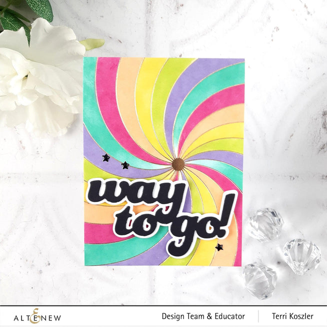 Part A-Glitz Art Craft Co.,LTD Hot Foil Plate Rainbow Burst Hot Foil Plate