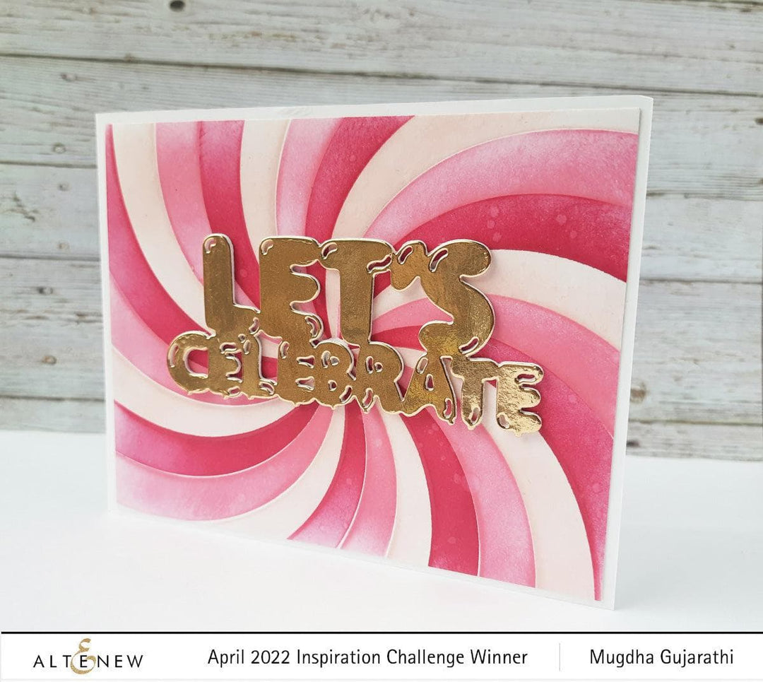 Part A-Glitz Art Craft Co.,LTD Hot Foil Plate Rainbow Burst Hot Foil Plate