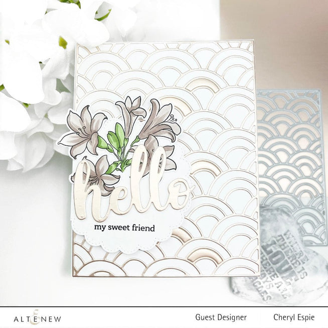Part A-Glitz Art Craft Co.,LTD Hot Foil Plate Scalloped Circles Hot Foil Plate Set