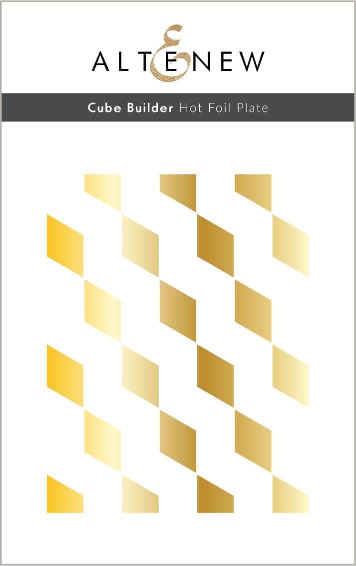 Altenew Hot Foil Plate & Stencil Bundle Cube Builder Hot Foil Plate & Cube Builder Stencil Bundle