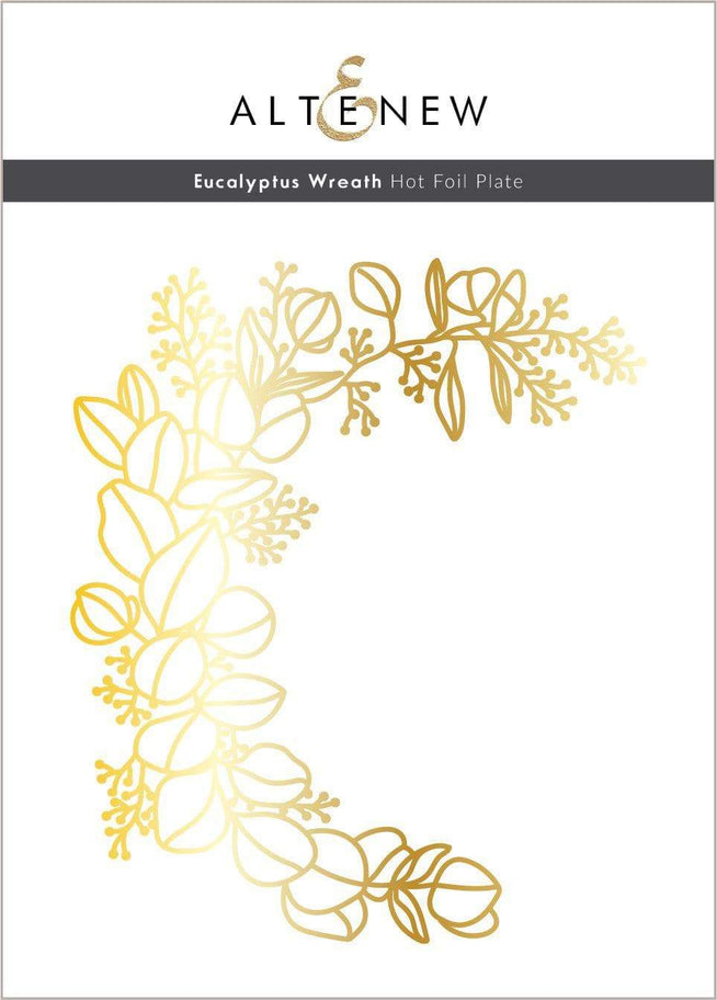 Altenew Hot Foil Plate & Stencil Bundle Eucalyptus Wreath Hot Foil Plate & Stencil Bundle