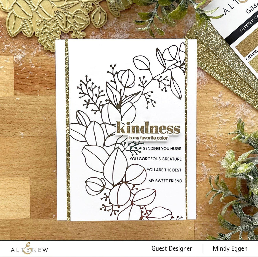 Altenew Hot Foil Plate & Stencil Bundle Eucalyptus Wreath Hot Foil Plate & Stencil Bundle