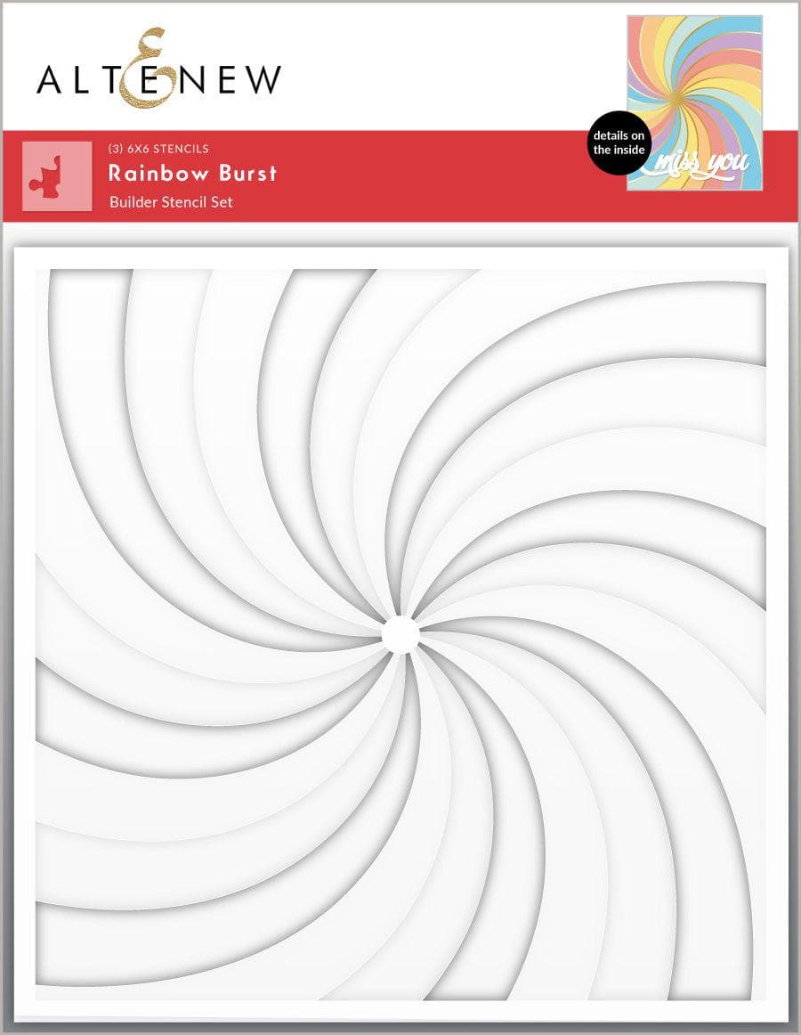 Altenew Hot Foil Plate & Stencil Bundle Rainbow Burst